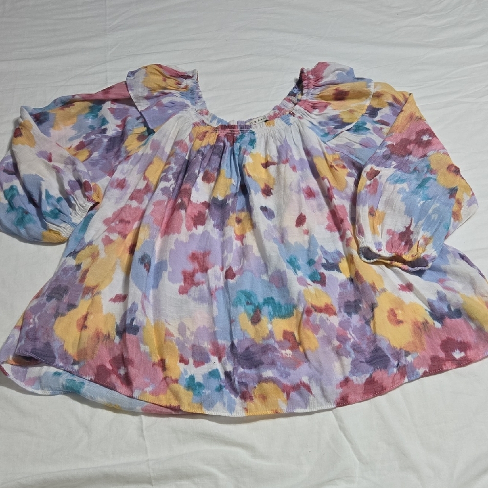 Zac & Rachel Pastel Floral Blouse